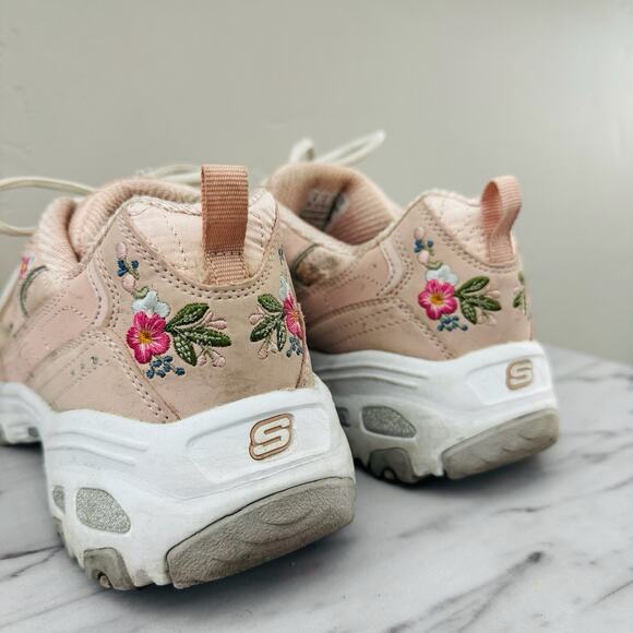 Skechers D’lights Bright Blossoms Pink Sneakers Women’s Size 8 - Picture 4 of 8